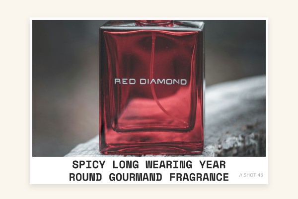 spicy long-wearing year-round gourmand fragrance